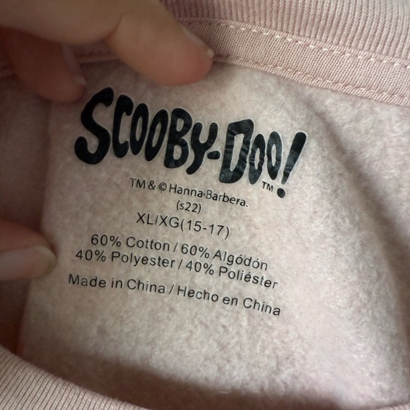 Scooby-Doo Pink Crew Neck Sweater - Picture 3 of 4
